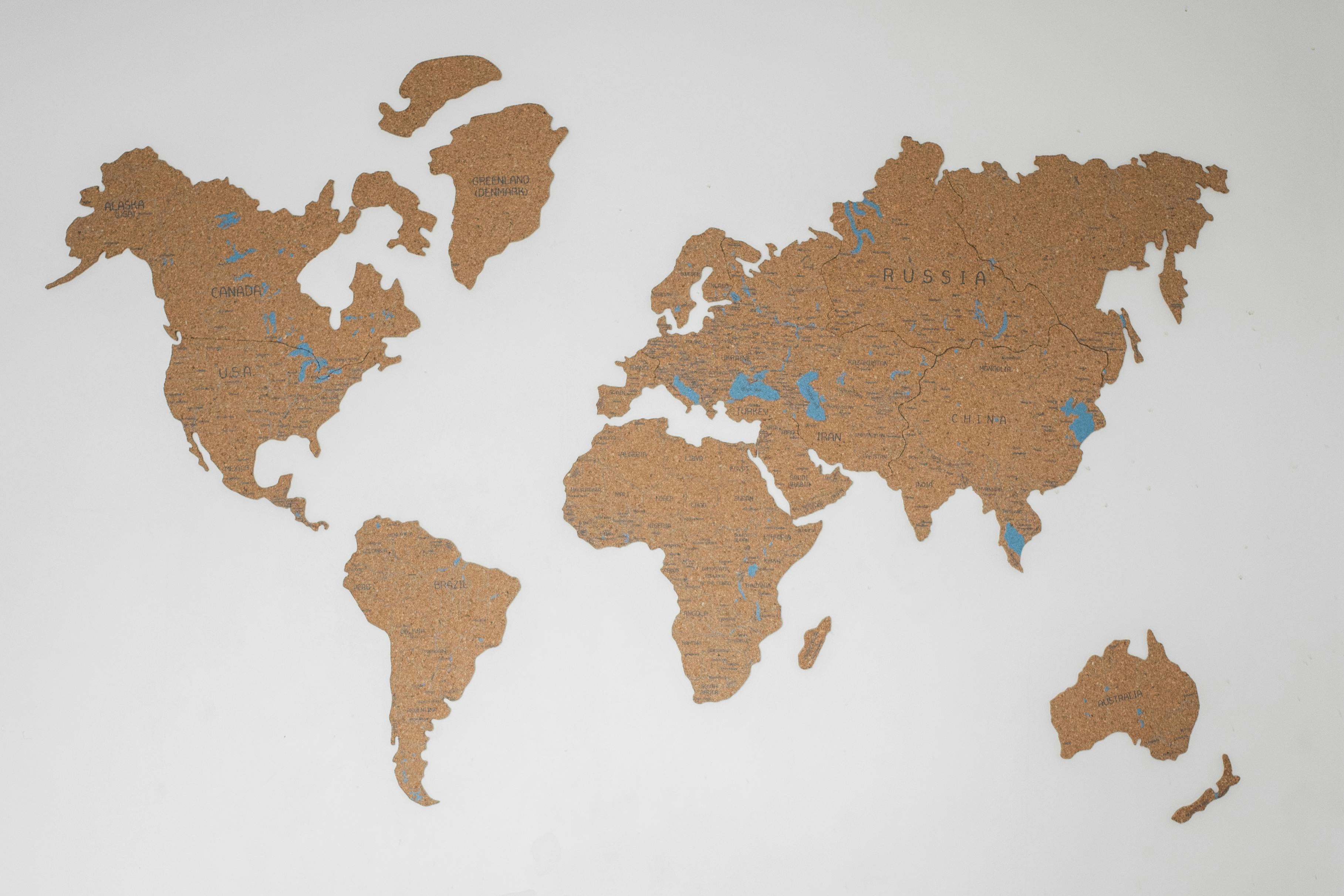 Map of all the destinations the allergy travel guide can take you. Ensures a safe meal while travelling abroad.